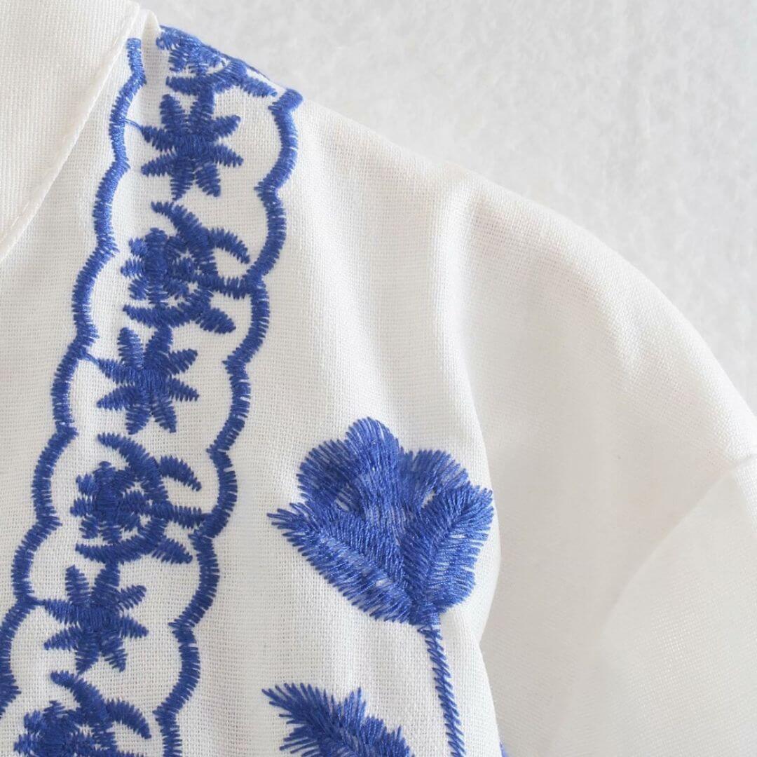 Chemisier Femme Fleurs d'Automne