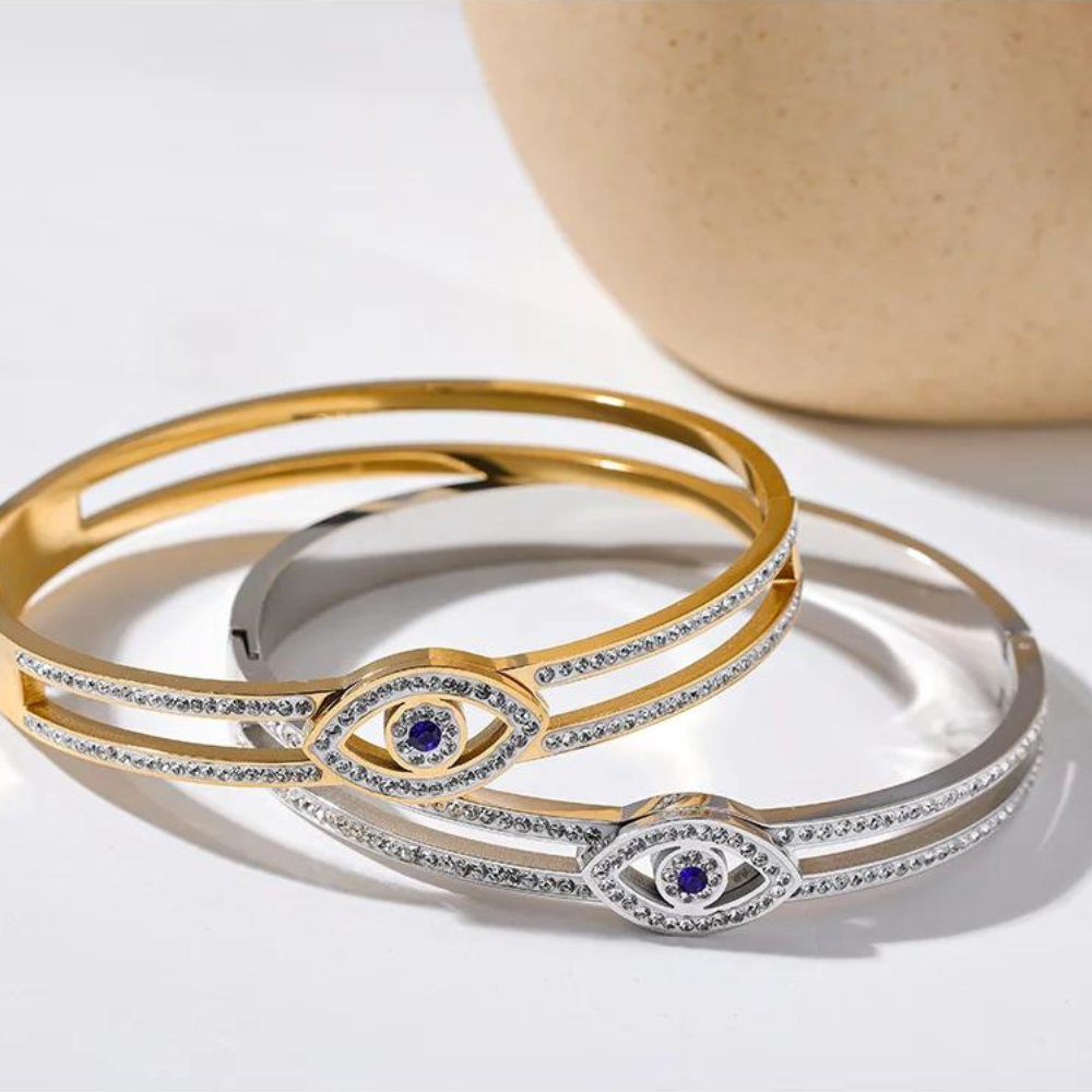 Bracelet Œil Grec Avec Zirconias