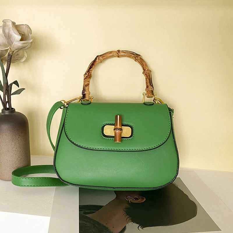 Sac à Main Femme avec Anse en Bambou