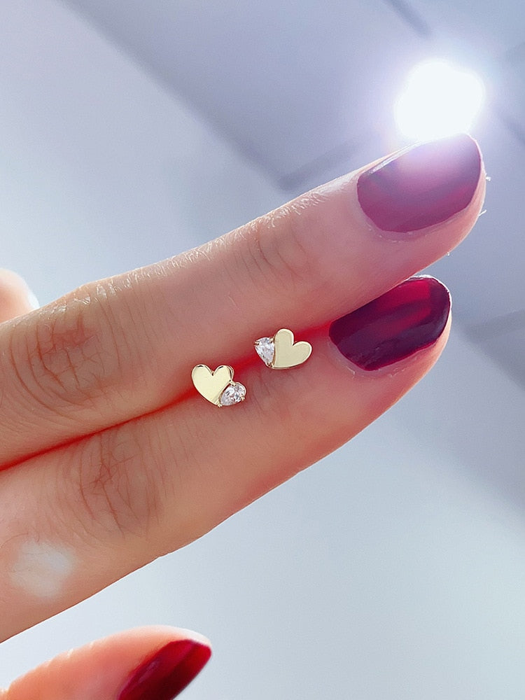 Paire x Boucles d'Oreilles Crystal Cut