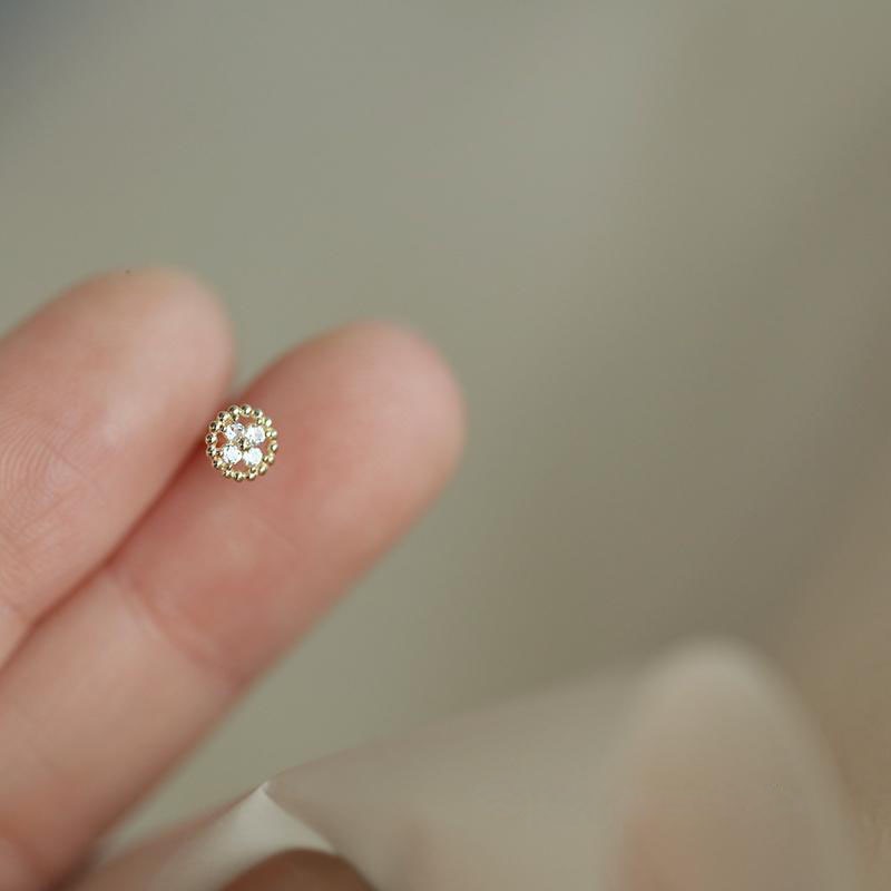 Paire x Boucles d'Oreilles Crystal Cut