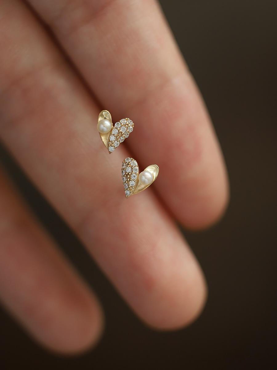 Paire x Boucles d'Oreilles Crystal Cut