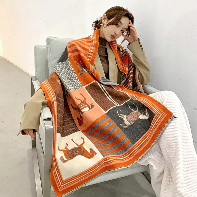 Écharpe Foulard Pashmina Épaisse