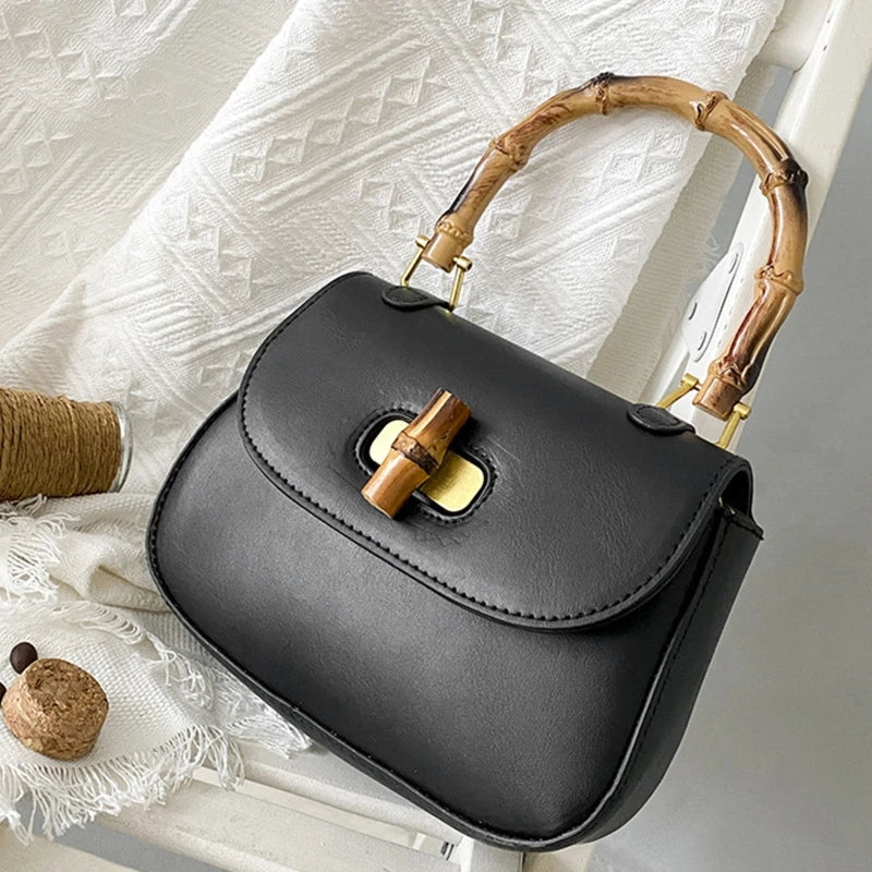 Sac à Main Femme avec Anse en Bambou