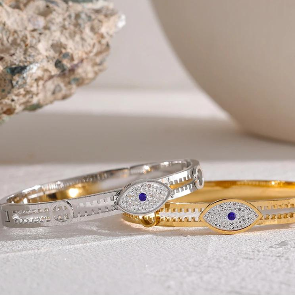 Bracelet Œil Grec Avec Zirconias