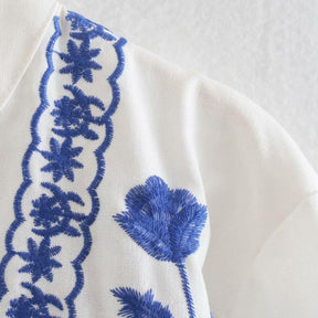 Chemisier Femme Fleurs d'Automne