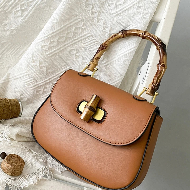 Sac à Main Femme avec Anse en Bambou