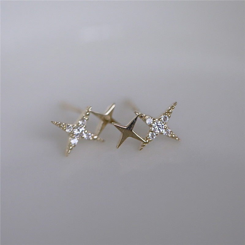 Paire x Boucles d'Oreilles Crystal Cut