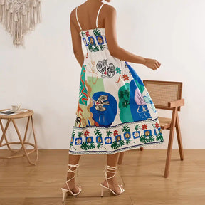 Robe Midi Tropicale Sophie