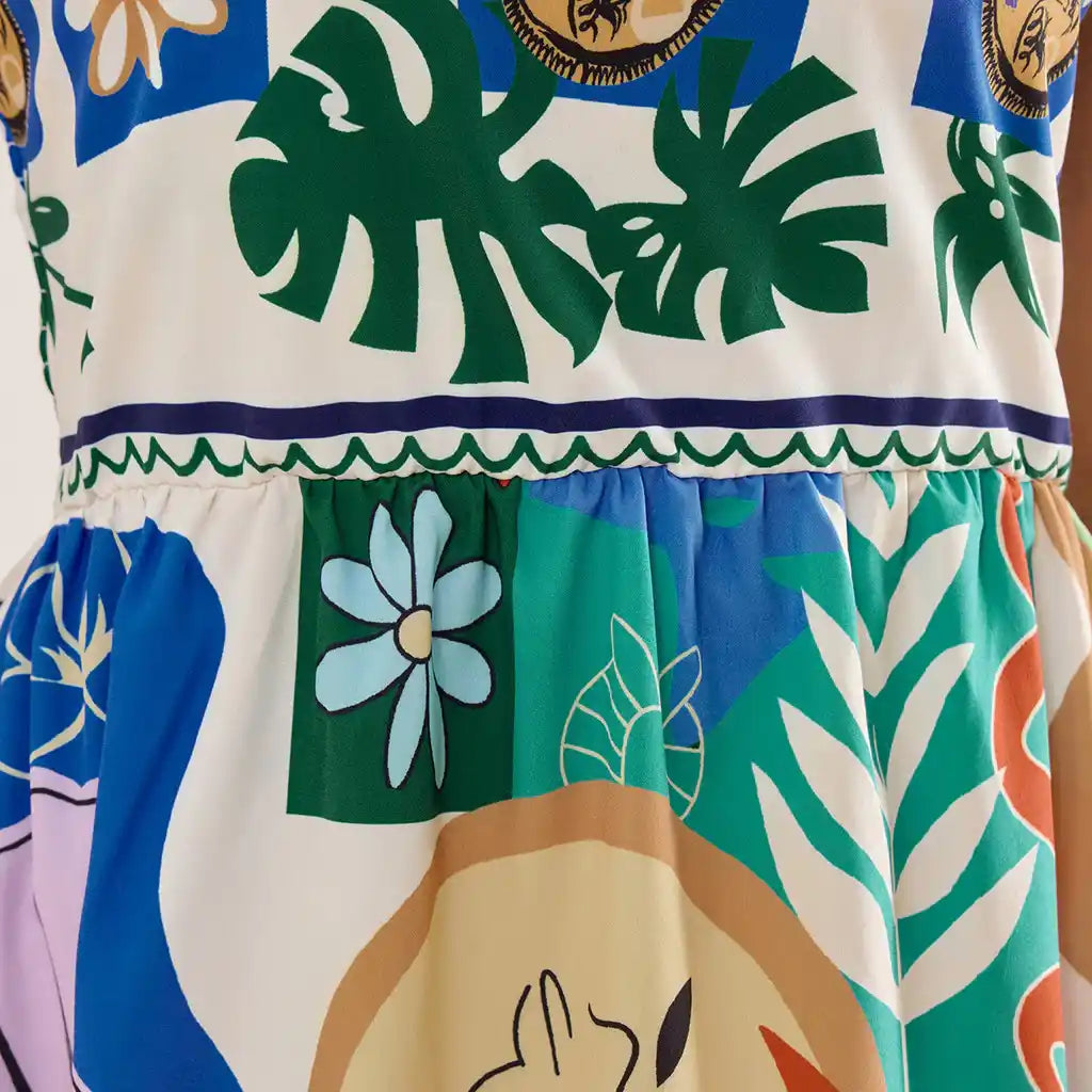 Robe Midi Tropicale Sophie