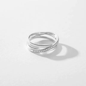 Bague Féminine Triple en Argent