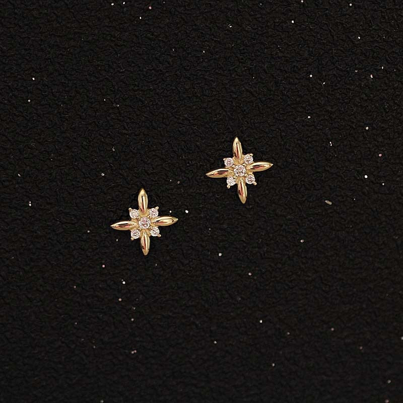 Paire x Boucles d'Oreilles Crystal Cut