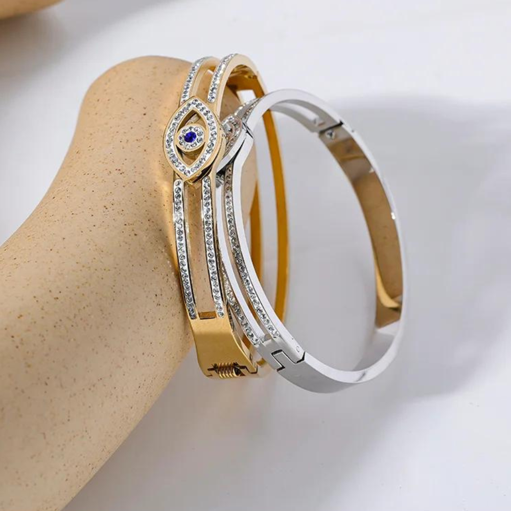 Bracelet Œil Grec Avec Zirconias