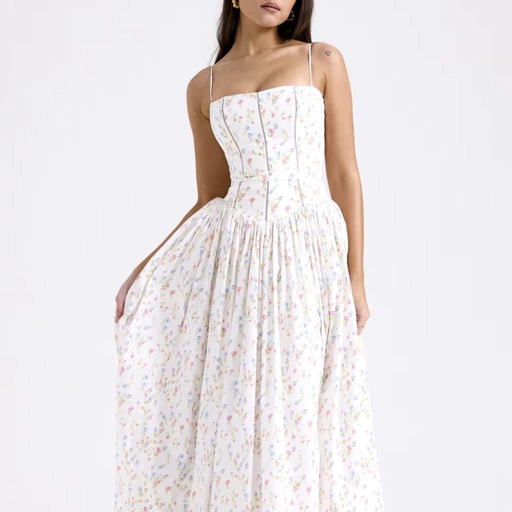 Robe Midi Imprimé Floral